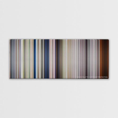 Full Metal Jacket color palette canvas print: thousands of thin vertical stripes of color