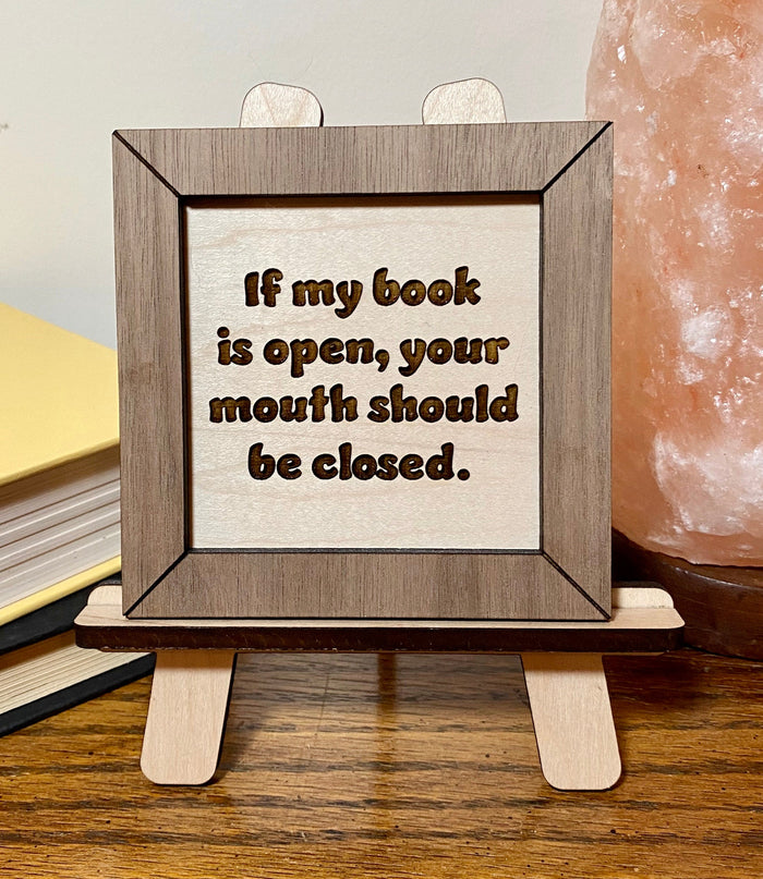 Funny book custom wood sign, gift for book lover, funny reading sign, gift for reader