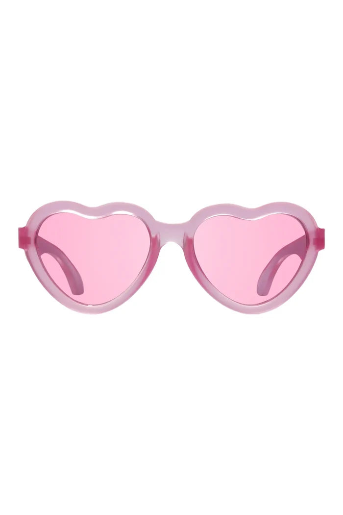 Fuschia Haze Heart Pink Sunglasses