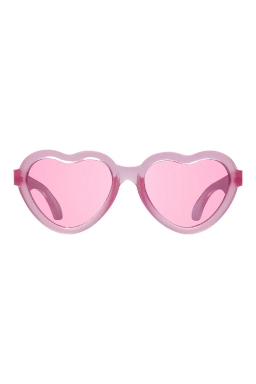 Fuschia Haze Heart Pink Sunglasses
