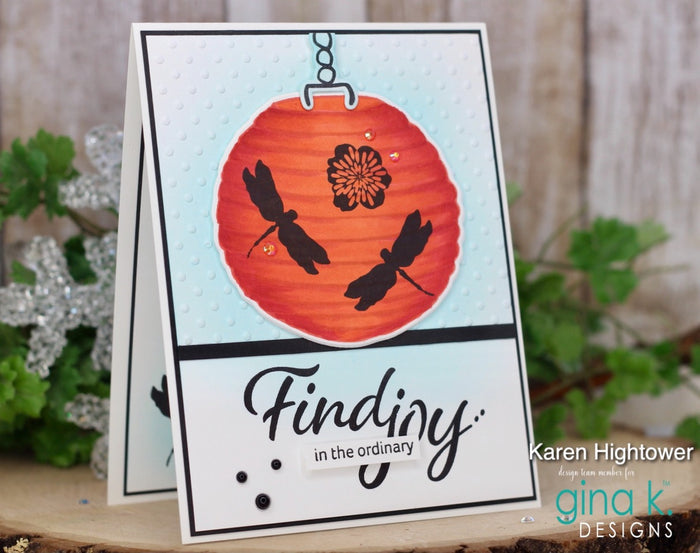 Gina K. Designs - Stamps - Joy In The Ordinary. Joy in the Ordinary is a stamp set by Lisa Hetrick. This set is made of premium clear photopolymer and measures 6" X 8". Made in the USA. Available at Embellish Away located in Bowmanville Ontario Canada. Card design by Karen Hightower.