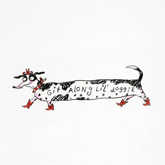 Git Along Doggie Bumper Sticker