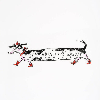 Git Along Doggie Bumper Sticker