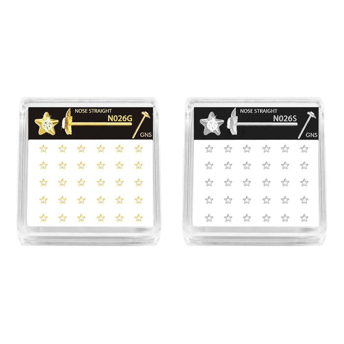 GNS Nose Straight Star 30pcs - ikatehouse