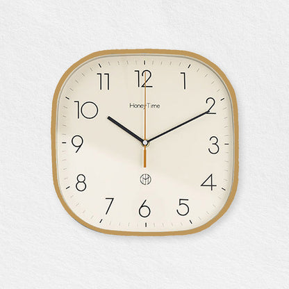 Gold Square Wall Clock
