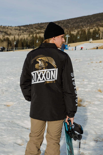 Golden Eagle Coaches Jacket - White & Gold / Black