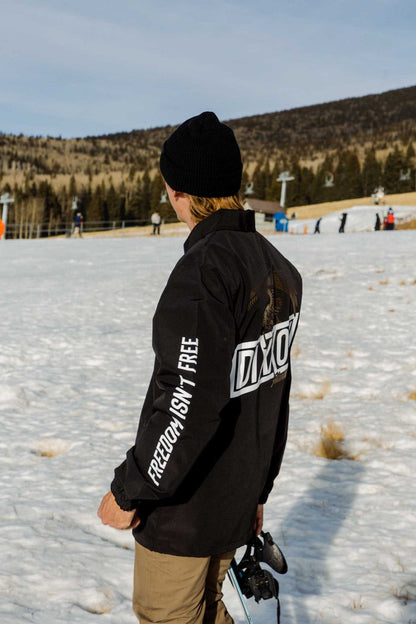Golden Eagle Coaches Jacket - White & Gold / Black