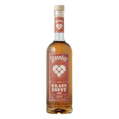 Grand Poppy Amaro Organic Liqueur Greenbar Distillery