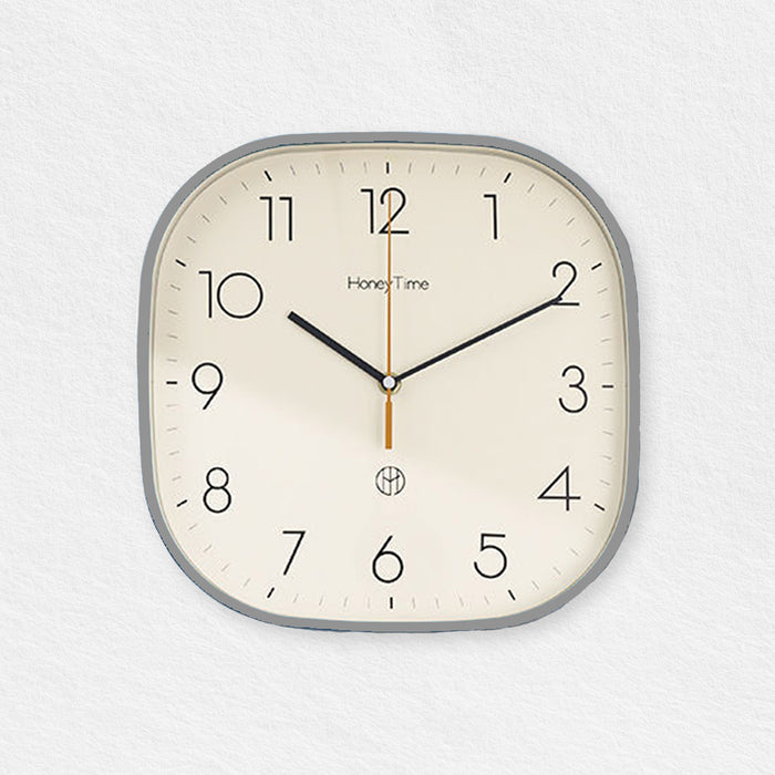Gray Square Wall Clock