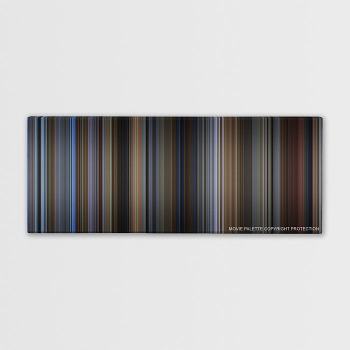 Groundhog Day color palette canvas print: thousands of thin vertical stripes of color
