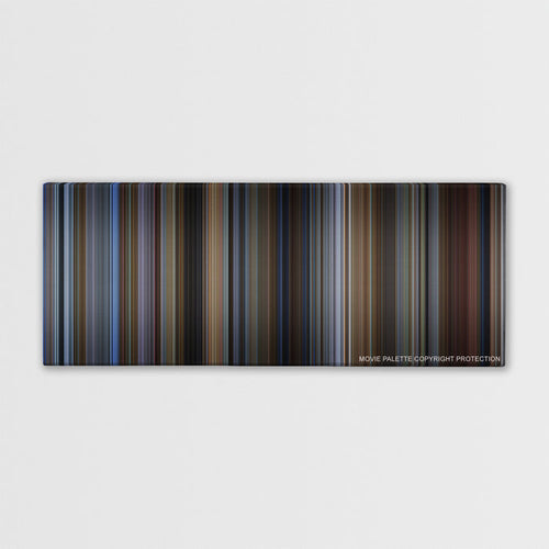Groundhog Day color palette canvas print: thousands of thin vertical stripes of color