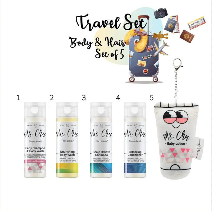 Hair & Body Care Travel Set - Ms. Chu Soap & Beaut