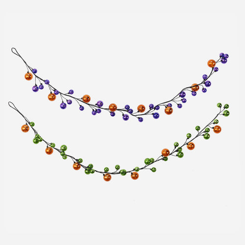 Halloween Ball Garland, Set of 2 Assorted