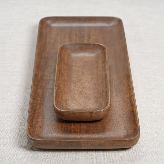 Handcrafted Mango Wood Oasis Tray - Trays by Carlyle Avenue