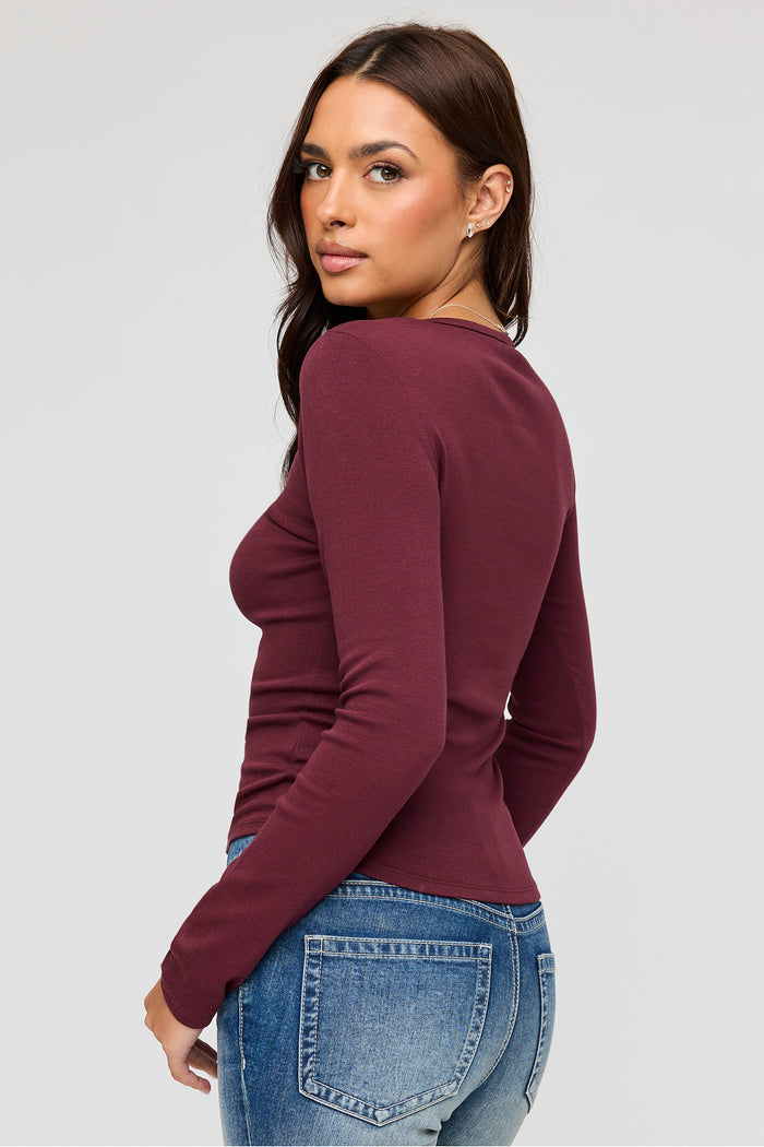 Henley Long Sleeve Top