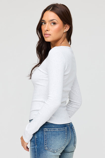 Henley Long Sleeve Top