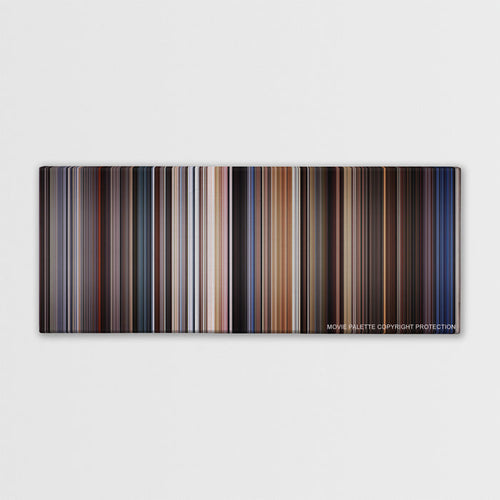 Highlander color palette canvas print: thousands of thin vertical stripes of color