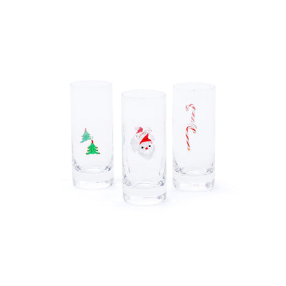 Holiday Celebration Shot Glass - 3 Assorted Designs