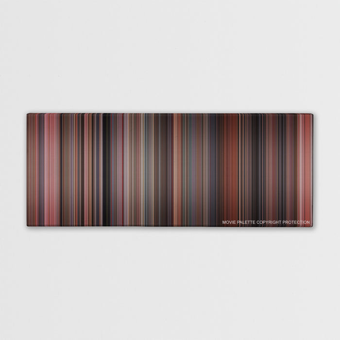 Home Alone color palette canvas print: thousands of thin vertical stripes of color