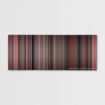 Home Alone color palette canvas print: thousands of thin vertical stripes of color