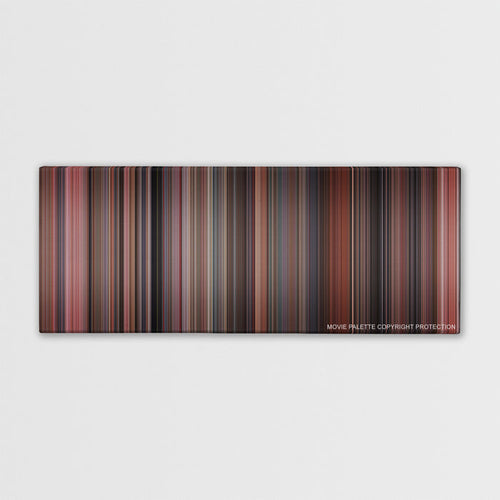 Home Alone color palette canvas print: thousands of thin vertical stripes of color