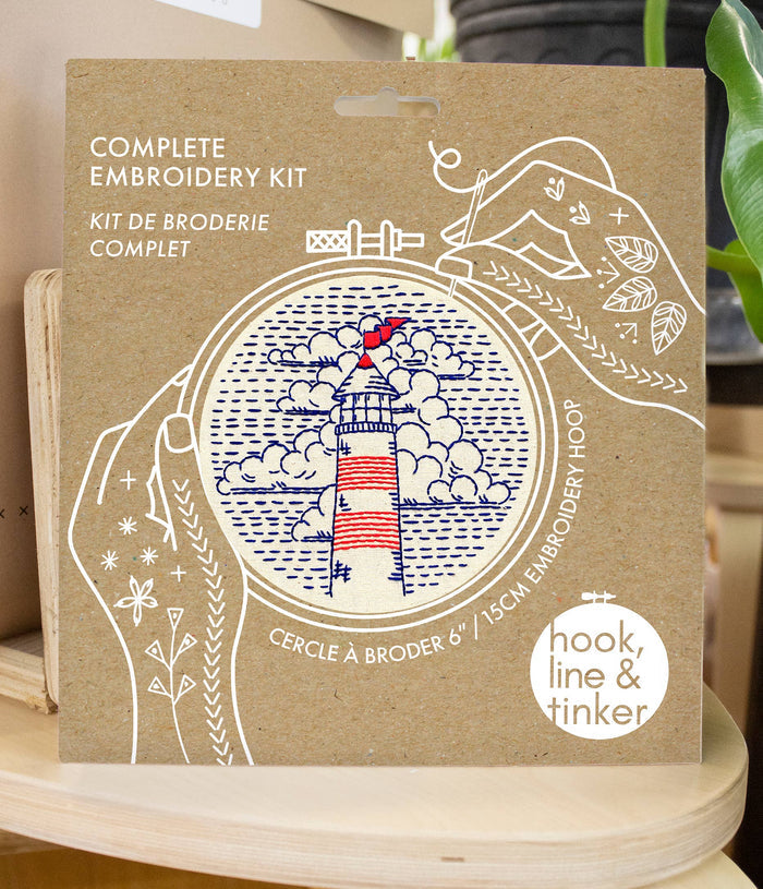 Hook, Line & Tinker | Lighthouse Complete Embroidery Kit