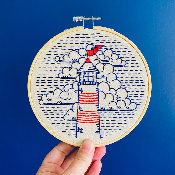 Hook, Line & Tinker | Lighthouse Complete Embroidery Kit