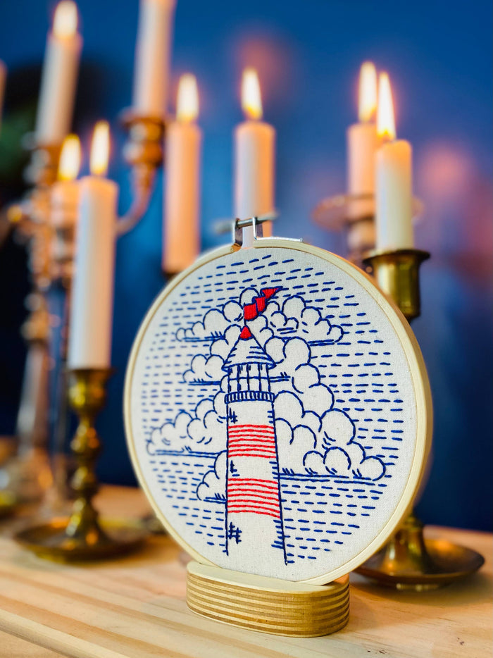 Hook, Line & Tinker | Lighthouse Complete Embroidery Kit