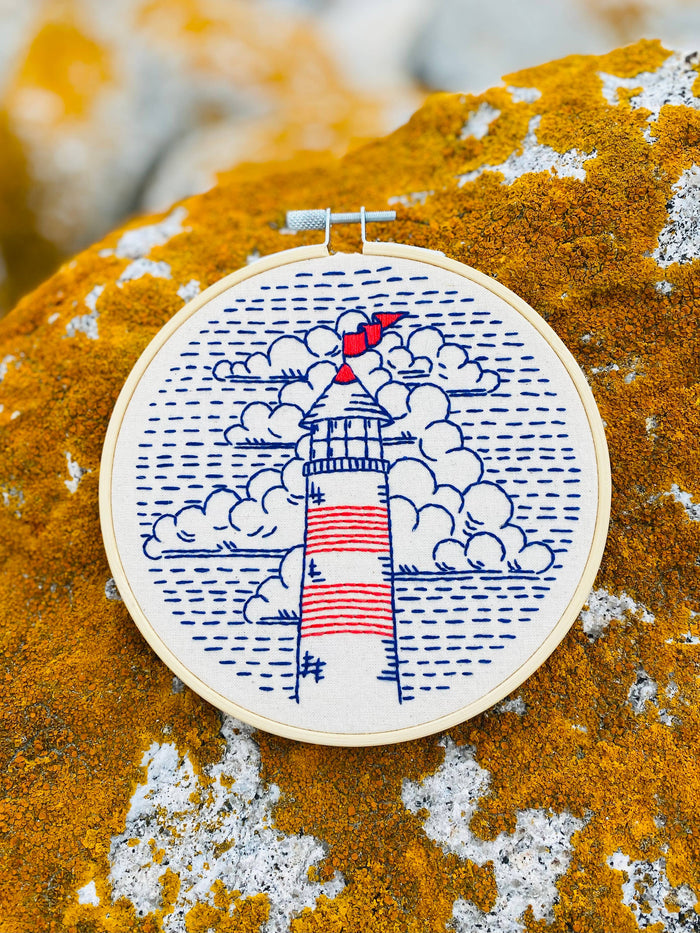 Hook, Line & Tinker | Lighthouse Complete Embroidery Kit