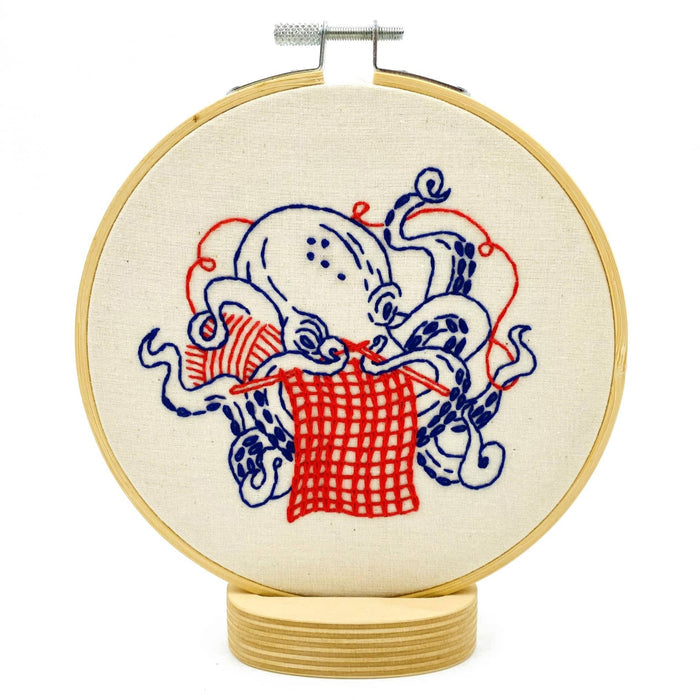 Hook, Line & Tinker | Octopus Knitting Complete Embroidery Kit