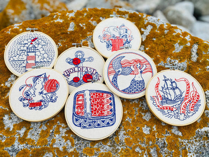 Hook, Line & Tinker | Octopus Knitting Complete Embroidery Kit