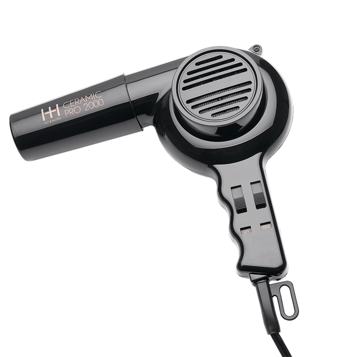 Hot & Hotter Ceramic Pro-2000 Dryer, 1 Count, Black