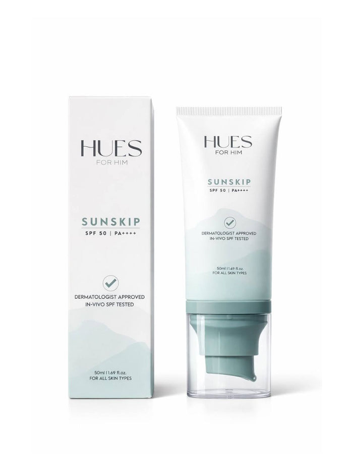 Hues For Him SunSkip Sunscreen SPF 50 PA++++ (50ml)