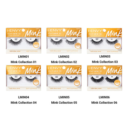 I Envy Light Mink 3D Natural Glam Look Soft Fluffiness Eyelashes