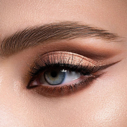 I Need a Warm Eyeshadow Palette model look - eye close-up.
