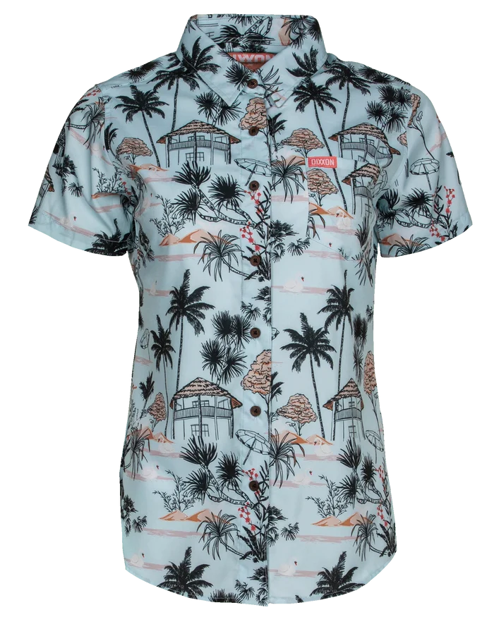 Ikigai Women's Short Sleeve Party Shirt