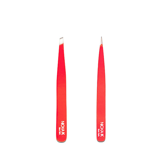 Nicka K precision eyebrow tweezer set for precise hair removal and shaping