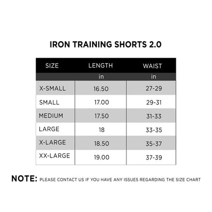 IRON Training Shorts 2.0 - IRONGEAR Fitness