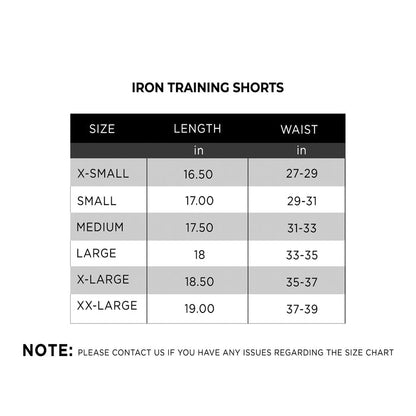 IRON Training Shorts - IRONGEAR Fitness