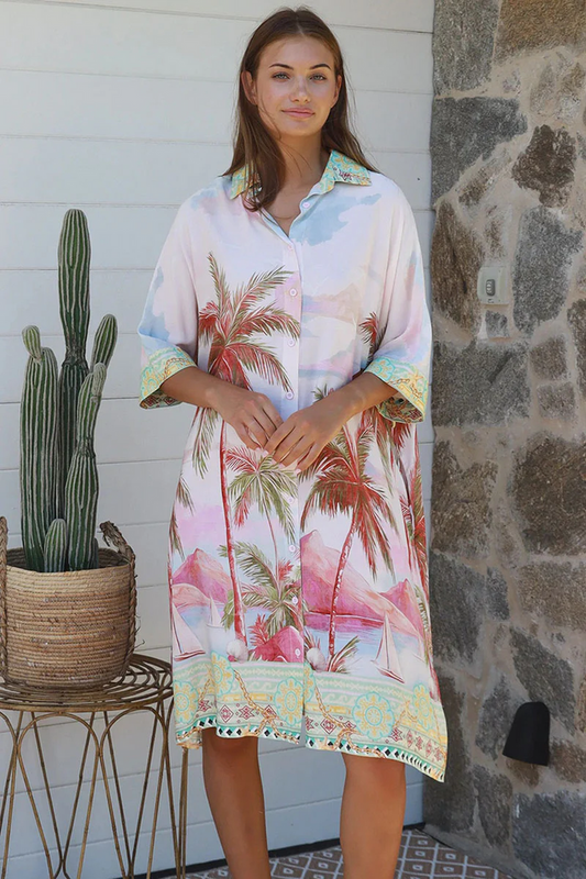Island Dreaming Shirt Dress