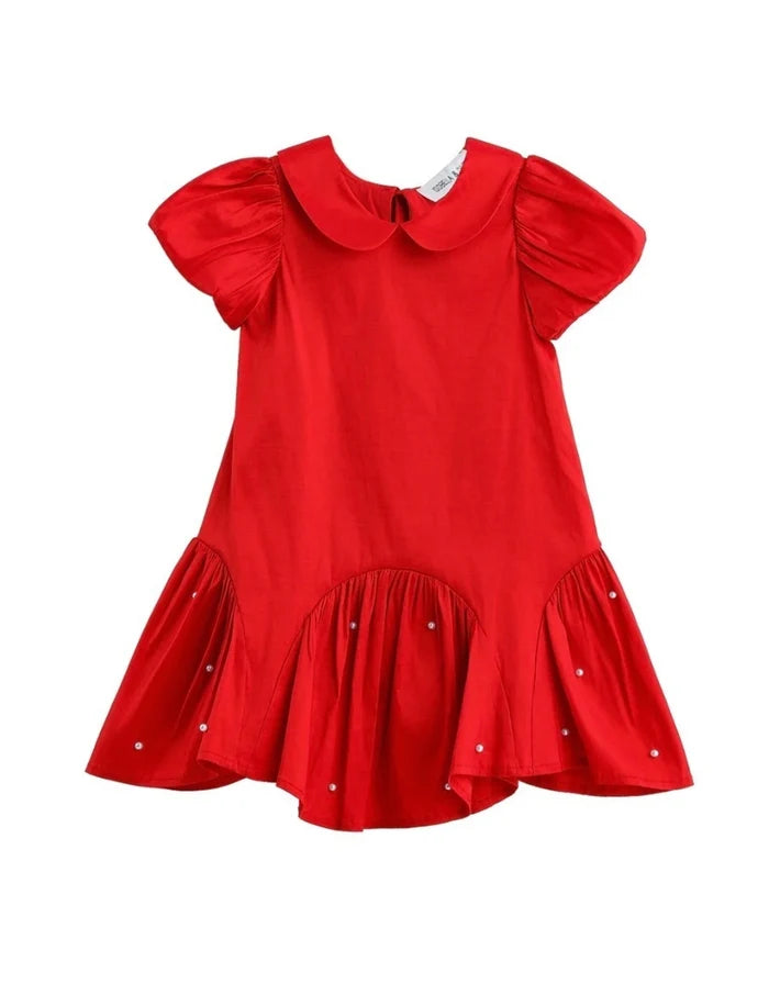 Isobella and Chloe Crimson Glow Dress