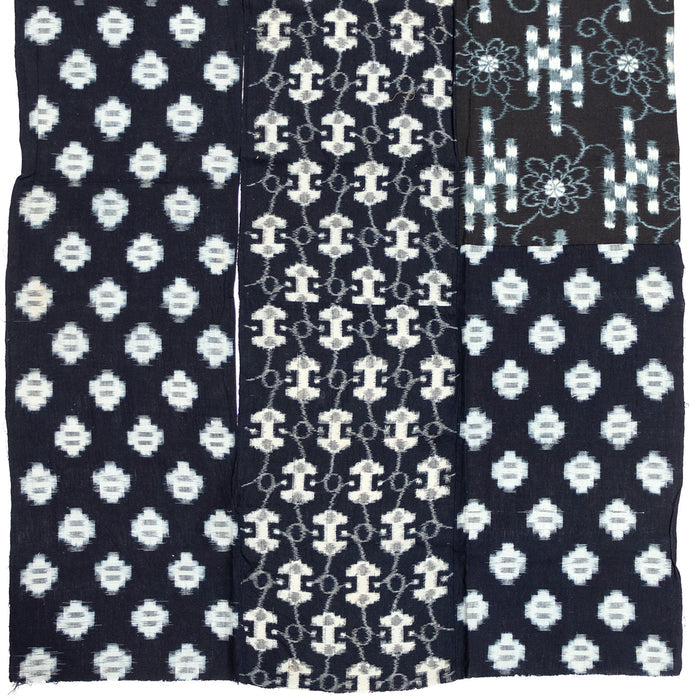 Japanese Indigo Kasuri Ikat 3 Panel Futonji