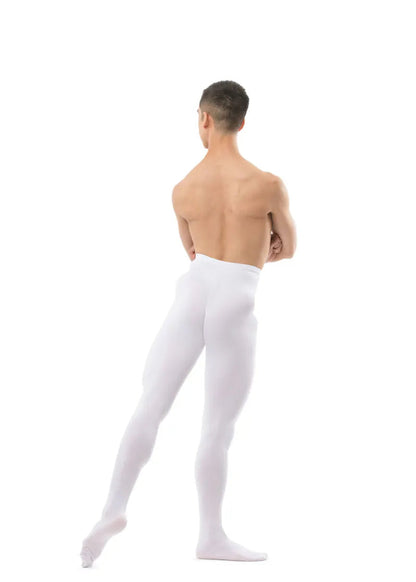 Ballet Rosa footed mens tights in white