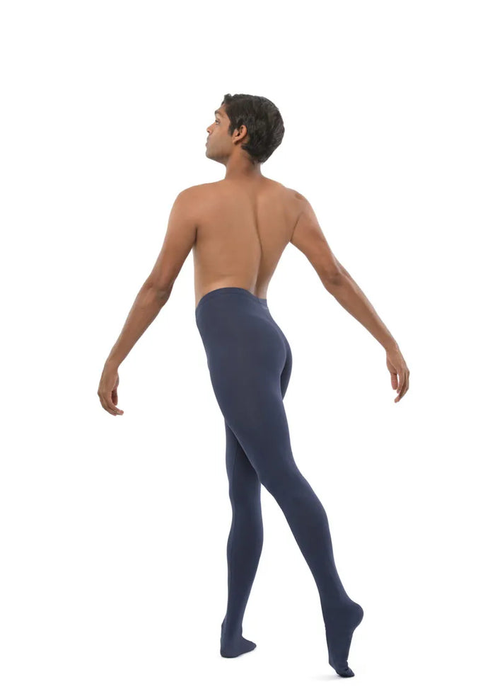 Ballet Rosa mens footed tights in navy blue