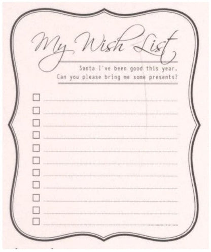 Joy! Crafts - Stamp - My Wish List. 1 stamp. Size: 3.75"w x 4.5"h. Available at Embellish Away located in Bowmanville Ontario Canada.