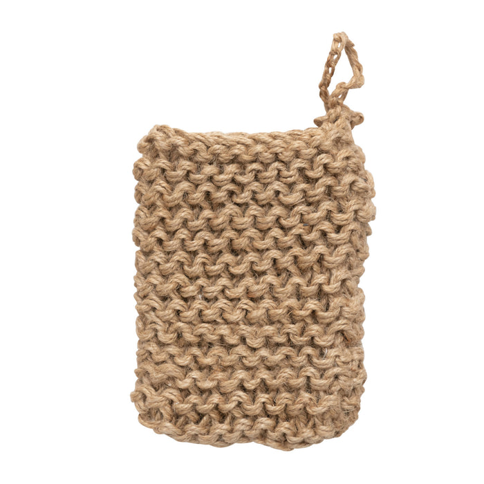 Jute Crocheted Body Scrubber/Soap Holder