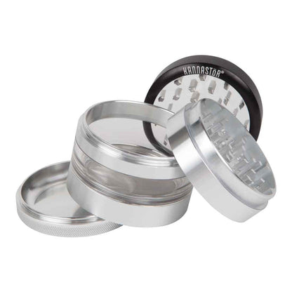 Kannastor 2.5” Clear Top Jar Body 4pc Grinder
