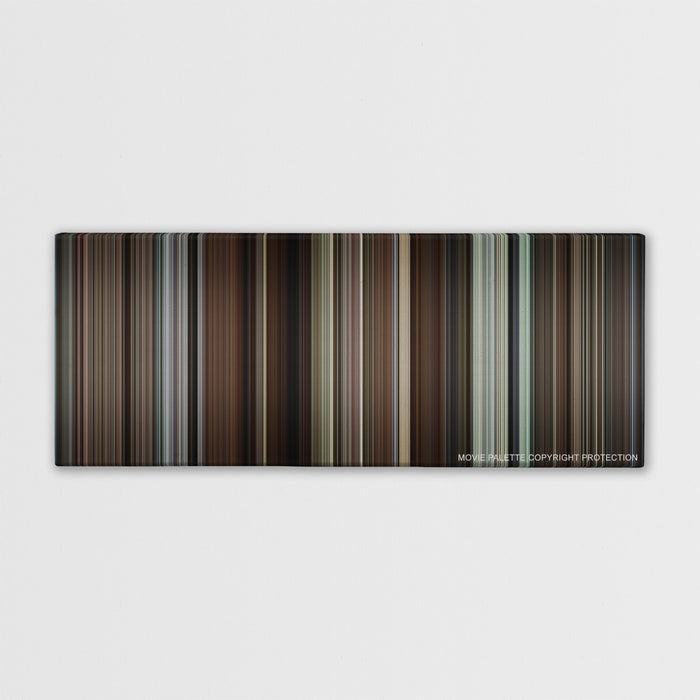Knives Out color palette canvas print: thousands of thin vertical stripes of color