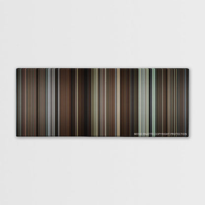 Knives Out color palette canvas print: thousands of thin vertical stripes of color