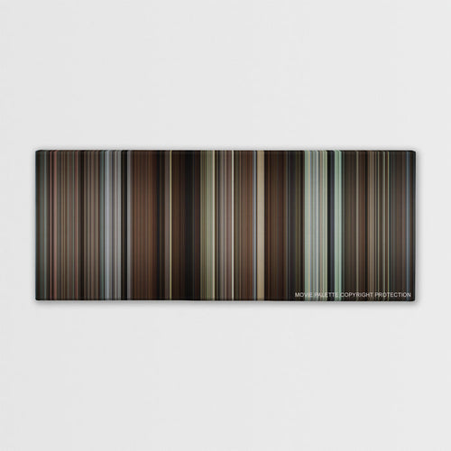 Knives Out color palette canvas print: thousands of thin vertical stripes of color